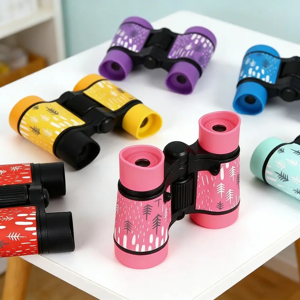 Binoculars 4x Zoom, Educational Learning Telescope, Folding Optical Bird Watching, Long Distance Viewing