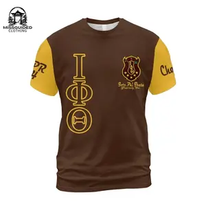 Ireishprint Iota Phi Theta Custom Chapter Shirt, Personalized Charcoal Brown Shirt Iota Phi Theta 1963 Fraternity Shirt