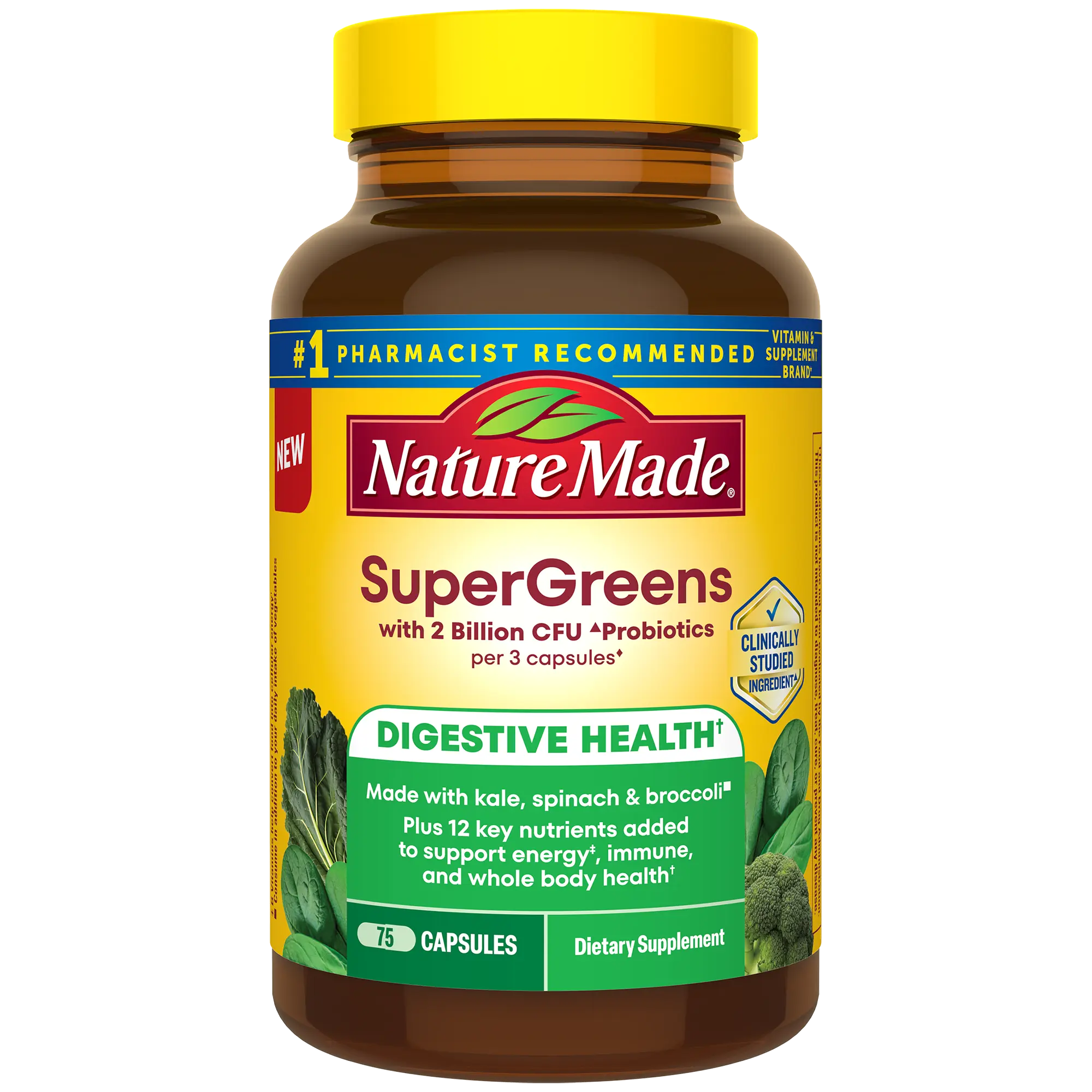 SuperGreens with 2 Billion CFU◆ Probiotics Capsules SuperGreens with 2 Billion CFU◆ Probiotics Capsules