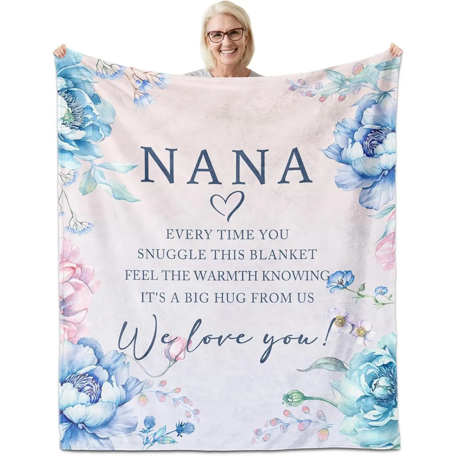 2026 Trendy Nana Gifts | Soft Flannel Nana Blanket – Best Nana Ever Gift for Mother’s Day, Birthdays & President’s Day. From Grandkids, Cozy Home Essential!