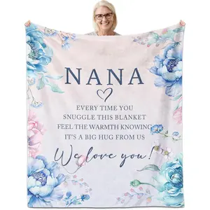 2026 Trendy Nana Gifts | Soft Flannel Nana Blanket – Best Nana Ever Gift for Mother’s Day, Birthdays & President’s Day. From Grandkids, Cozy Home Essential!