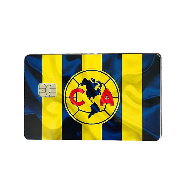 club America debit card sticker