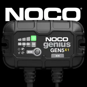 NOCO Genius GEN5X1, 1-Bank, 5A (5A/Bank) Onboard Marine Battery Charger, Battery Maintainer and Desulfator Phone Smartphone Charging