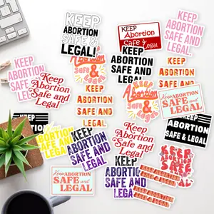 Stickers Pack 20 Pcs Keep Bottle Luggage Abortion Bike Bumper Legal Vinyl Aesthetic & Waterproof Safe Colorful Car Laptop Water Skateboard Guitar