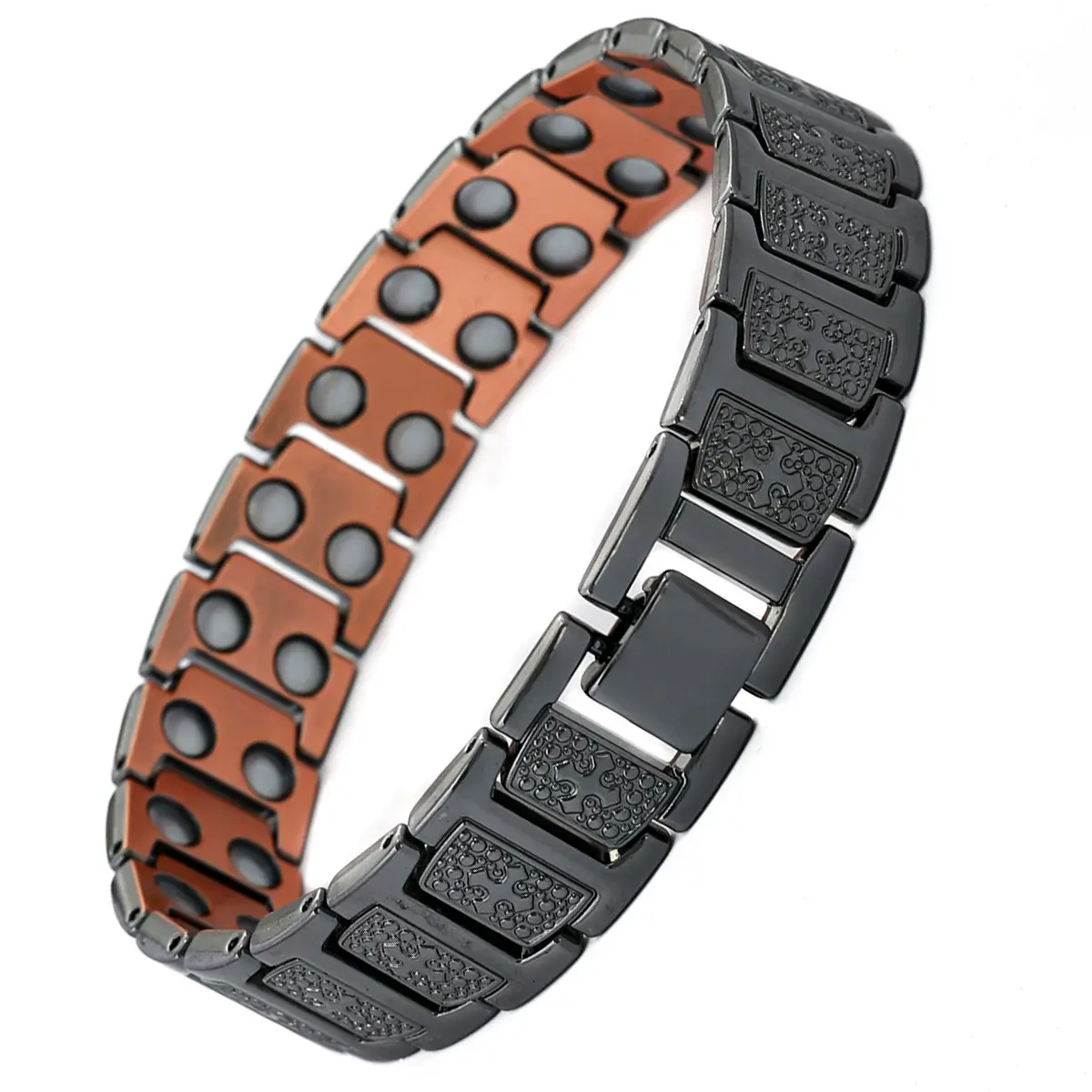 Couple's Magnetic Bracelet - Retro Stylish Unisex Appeal Design, Adjustable Removable Zinc Alloy Band, Casual Customized Fit for Daily Wear