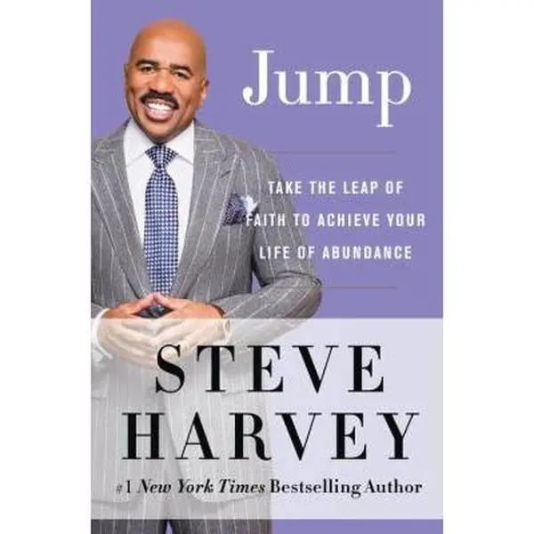 Used Paperback Book - Jump: Take the Leap of Faith to Achieve Your Life of Abundance by Steve Harvey (English) - Spiritual Guidance, Inspirational Messages for Fans of Steve Harvey, Focused on Faith and Hard Work
