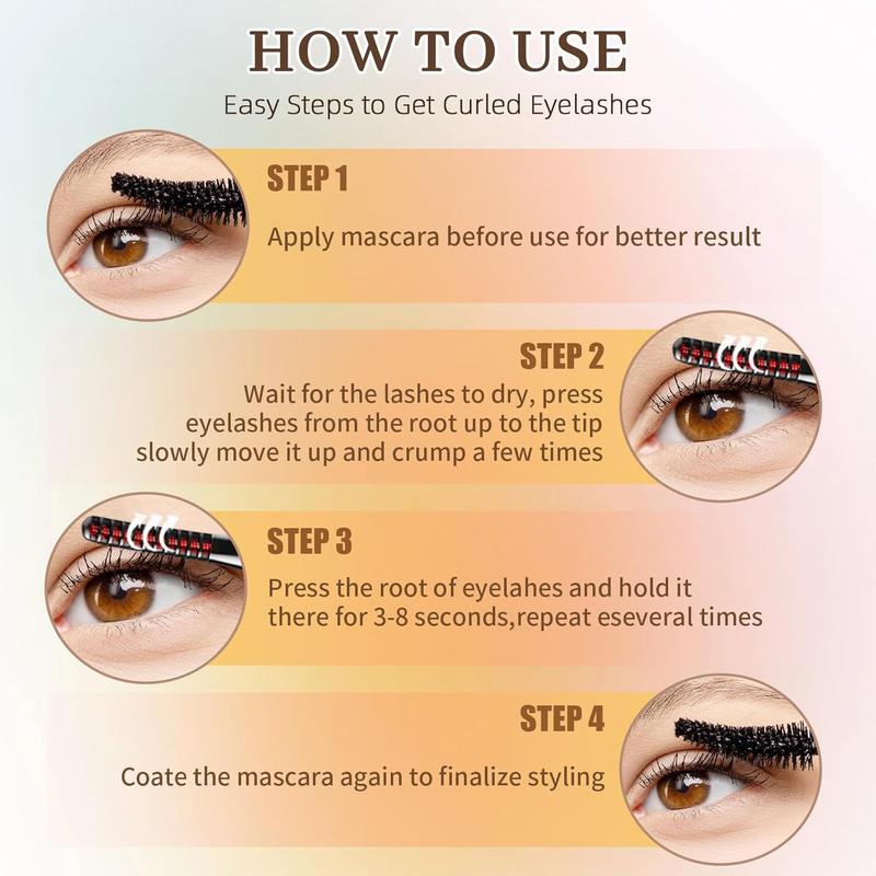 2026 Heated Eyelash Curler-USB Rechargeable Electric Eyelash Curler- Eyelash Curlers Heated 4 Temperature Modes Fast Heat Up Within 3s - 24 Hours Long Lasting- with Led Display for Women Girls(Black)