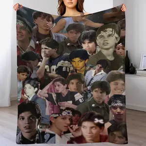 Ralph Macchio Blanket  Soft and Lightweight Anti-Static, Poster Flag Tapestry Suitable for Sofa, Bed - Travel and Camping