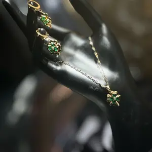 Opulent Earring and Necklace Set by Good Luck
