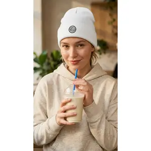 Coconut Beanie – Embroidered Knit Beanie Hat | Smoothie Collective
