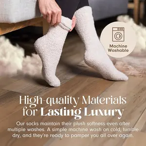 Warm & Cozy Ultra-Luxe Cloud Sock for Women & Men - Super Soft Luxurious Fabric Sleep Socks - Ideal for Men's Wear - Menswear