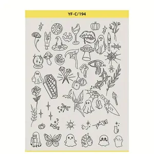 1 Roll Pre-Printed Tattoo Transfer Paper, Easy to Use for Unique Designs, Ideal for Professional and Personal Tattoo Applications