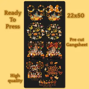 Thanksgiving gangsheet vacation DTF for shirts