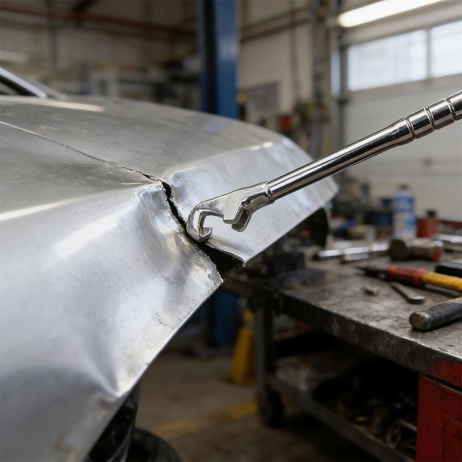 15 Inch Heavy Duty Cheater Bar, Chrome Vanadium Steel Wrench Extension Bar, Extra Long Leverage Tool with Ergonomic Handle for Maximum Torque, Versatile Wrench Extender Ideal for Automotive Repair & General Mechanical Maintenance Tasks