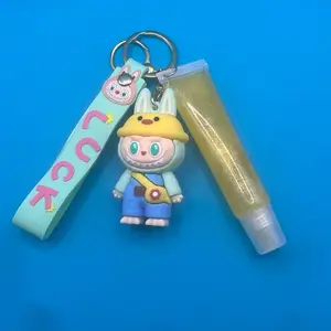 Pineapple Keychain & Shimmer Gloss Set