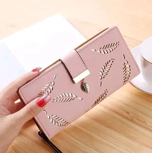 Floral Leather Multifunction Wallet PU Leather Floral Card Holder Long Wallet