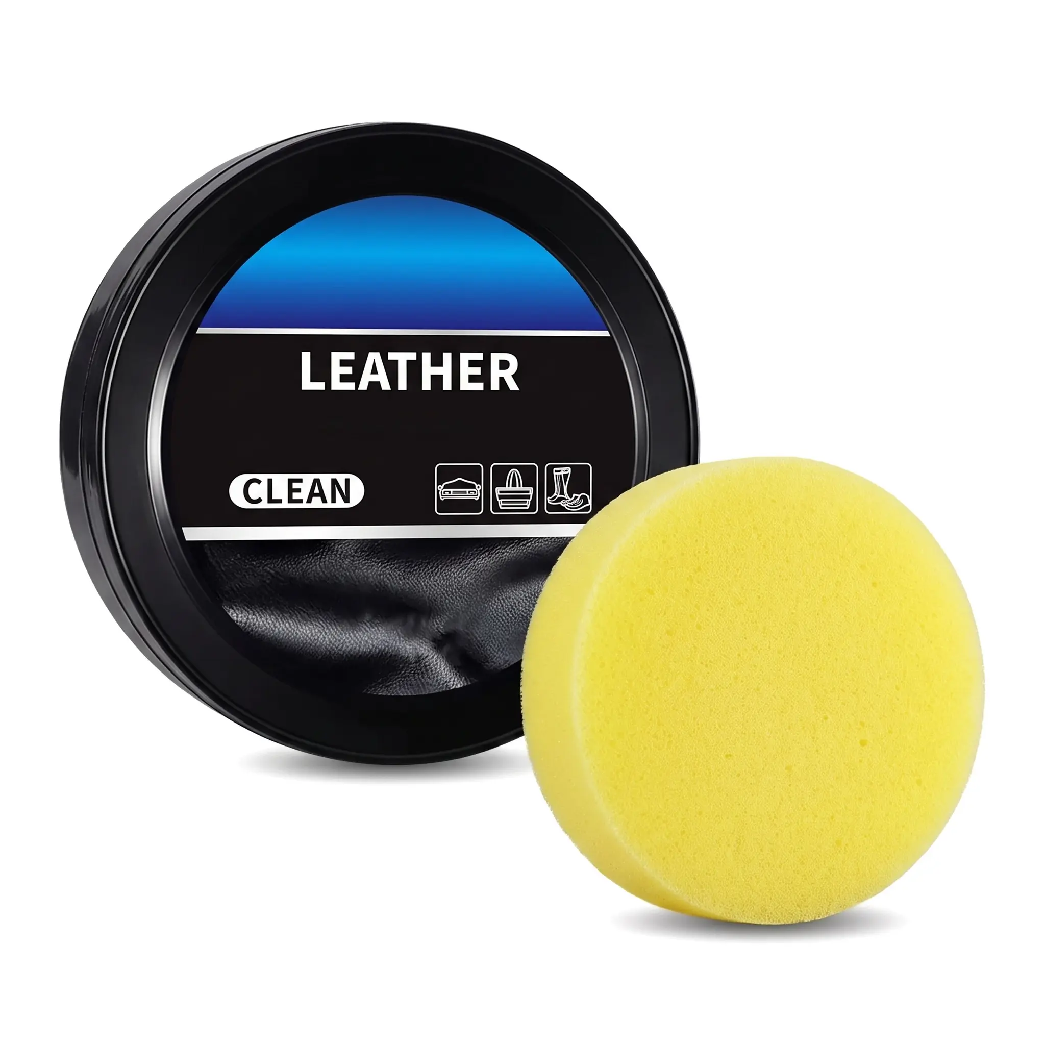 Leather Cleaning Conditioner Cream, Multi-Purpose Leather Cleaner Polish for Car Interior, Furniture, Shoes & Bags
