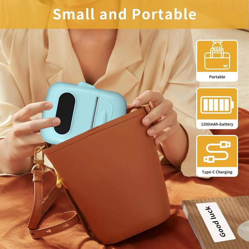 Label Maker, label printer, portable wireless printer, Bluetooth supported, suitable as a Valentine's Day gift for loved ones and partners, Super Bowl