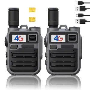 Nationwide LTE Walkie-Talkie - Two-Way Radio - Unlimited Range POC Two Way Radios Set (2Pack and SIM)