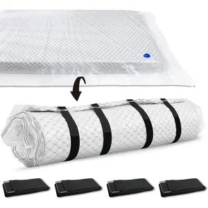 Storage Master Vacuum Storage Bag for Queen Full Size Mattress - Ideal for Memory Foam and Latex Up to 14 Inches - Designed for Easy Moving, Shipping and Storing with Straps (QUEEN/FULL)