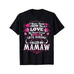 Summer t Shirts My Mother Loves Being Called a Mamaw T shirt Gift