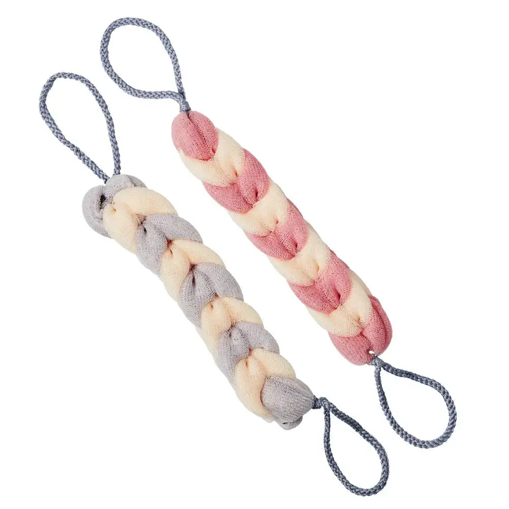 éclat Long Stretch Back Loofah - Braided Mesh Shower Sponge with Rope Handles éclat Long Stretch Back Loofah - Braided Mesh Shower Sponge with Rope Handles