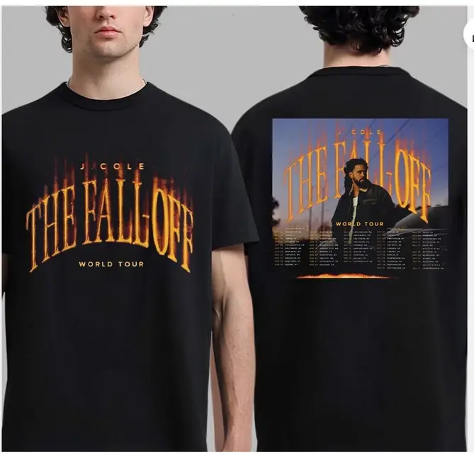 The Fall Off World Tour 2026 Schedule Dates Two Sided T-Shirt