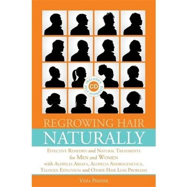 USED Book - Regrowing Hair Naturally: Effective Remedies and Natural Treatments for Men and Women with Alopecia Areata, Alopecia Androgenetica, Telogen Effluvium and Other Hair Loss Problems by Vera Peiffer (Paperback) - english