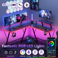 Updated(RGB Lights+Cup Holder+Headphone Hook)