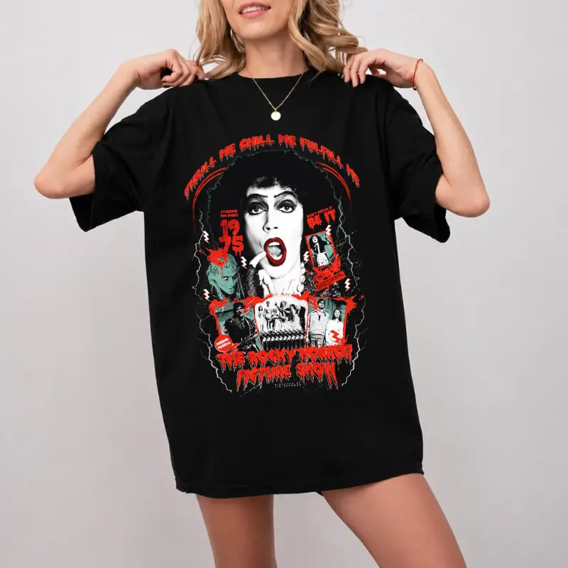 Vintage Rocky Horror Picture Show Tshirt , Tim Curry Shirt , Horrnor Movie Shirt , Gift For Fan , 100% Cotton Tee