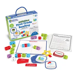 Learning Resources LER1237 Skill Builders 1st Grade Reading Skills Kit - 6+ Years Homeschool Curriculum, 88 Pieces, 0.8 lbs School Educational Supplies for Back to School Haul
