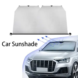Retractable Car Windshield Sun Shade Front Window Sun Protection Cover Suction Cup Sunshade UV Reflection Curtain