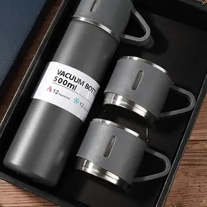 Thermos cup set, made of food grade stainless steel, including bottles and lids, is perfect for outdoor use in home offices and is the perfect gift set. (Details are subject to batch production, please do not place an order if you mind)