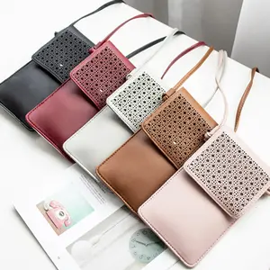 Touch Screen Crossbody Phone Bag for Women, Clear Window Cell Phone Pouch with Card Holder, Mini Purse for Daily Walking