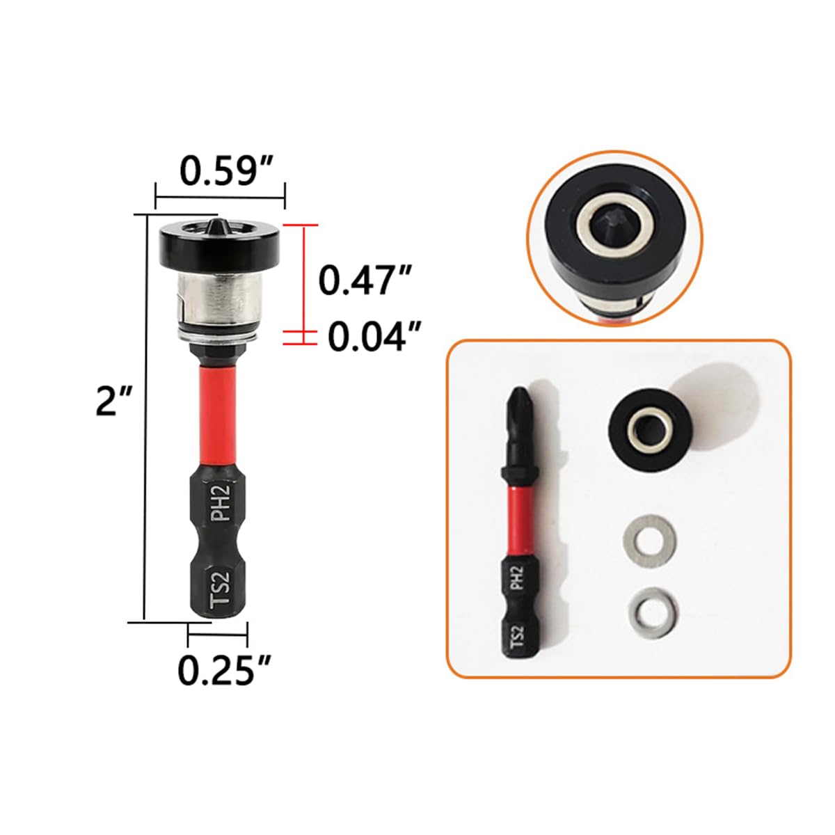 5pcs Drywall Bit Attachment with DepthStop, PH2 Magnetic Drywall Screwdriver Bits for Countersinking Drywall Screws in Plasterboard,1/4 Inch Hex Shank Plasterboard Bit 5pcs Drywall Bit Attachment with DepthStop, PH2 Magnetic Drywall Screwdriver Bits for Countersinking Drywall Screws in Plasterboard,1/4 Inch Hex Shank Plasterboard Bit
