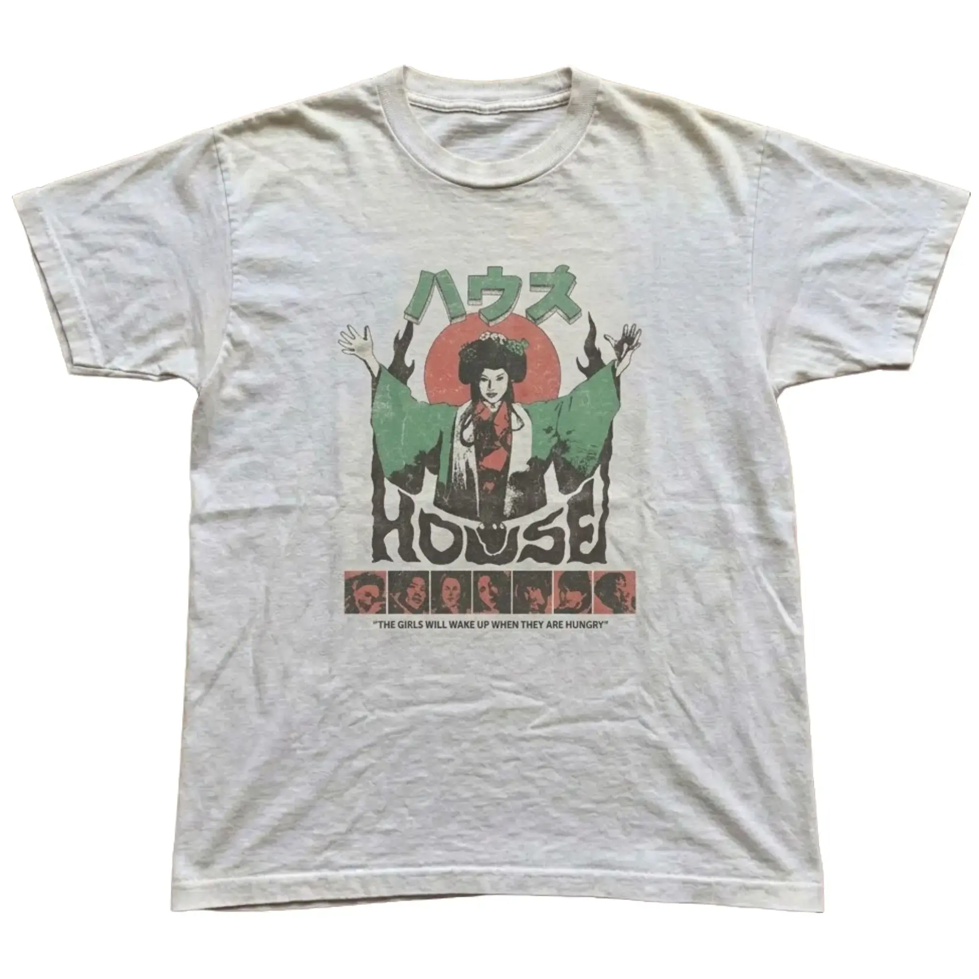 Vintage House Graphic T-shirt,  Retro Japanese Horror Tee, Hausu 1977  Crewneck for Man, for Woman, Y2K shirt