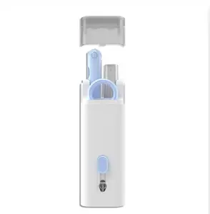 Multipurpose 7-in-1 Keyboard and Earphone Cleaning Kit - Compact, Versatile, with Soft Brushes & Keycap Puller