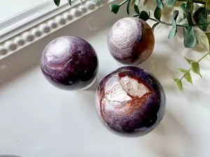 Purple Mica Lepidolite Sphere