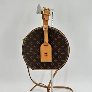 Pre-owned Louis Vuitton coated canvas Crossbody Bags Reverse Monogram Petite Boite Chapeau Souple
