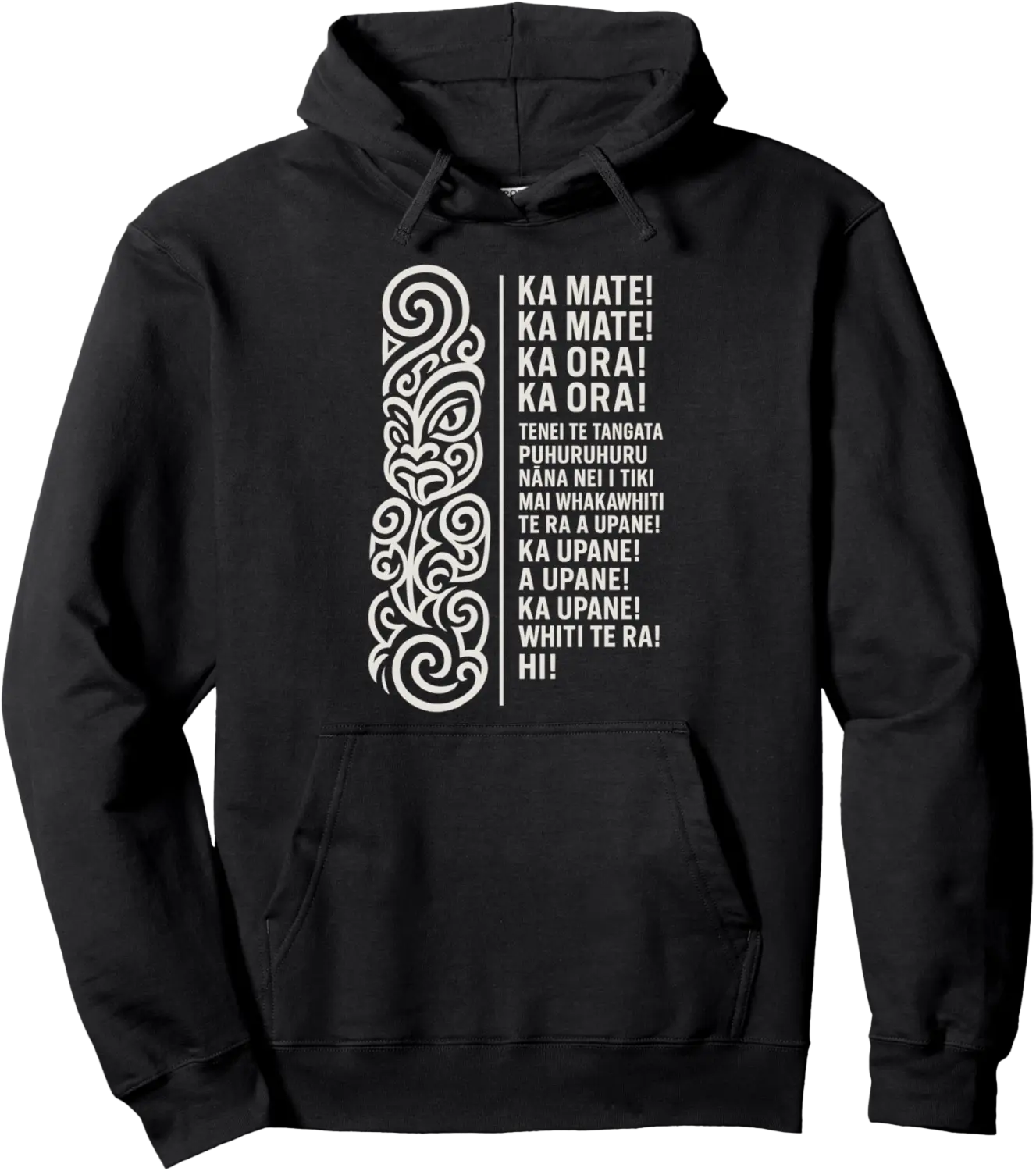 New Zealand Maori Haka Ka Mate Song Rugby Pullover Hoodie - Hufsakha Shop 78B0FJPTGVFJ