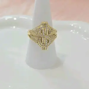 Money Symbol Ring – High Quality Gold Plated Ring for Women and Men