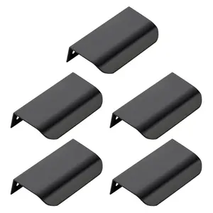 Easy Install Cabinet Handles No Tools Needed, Invisible Finger Edge Pulls for Drawers Wardrobe Doors, DIY Friendly Minimalist Hardware for Kitchen Cabinets Cupboards