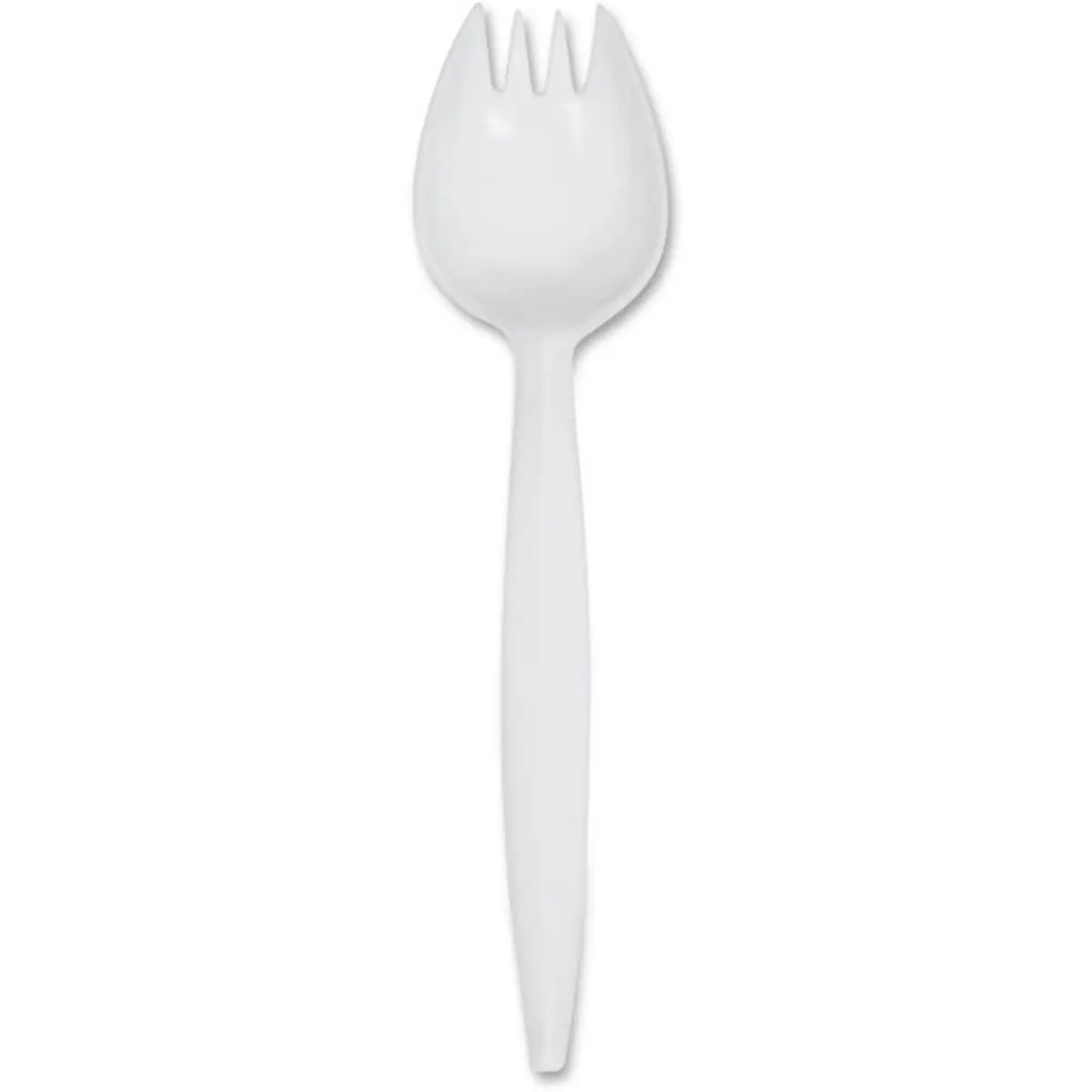 212 MAIN Disposable Glossy Medium-Weight Spork, White Kitchen Cutlery & Tableware