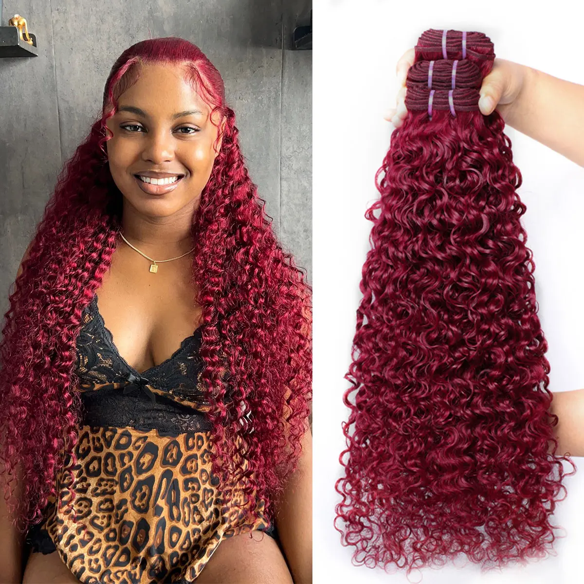 99J Burmese Curly Bundles Human Hair BELE HAIR 100% Real Human Virgin Hair Bundles Deal Weave Hair Human Extensions 12A Grade Raw hair Burmese Curly Human Hair Bundles for Black Women Human Hair Weft Extensions