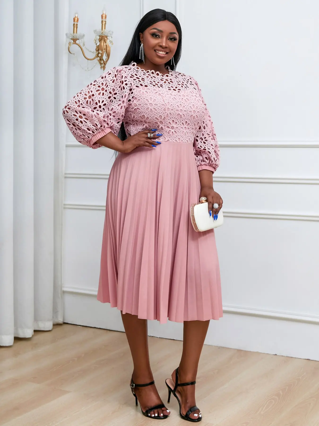 formal cape dress plus size Plus Mock Neck Cloak Sleeves Chiffon Formal Cape Dress  Curvepretty