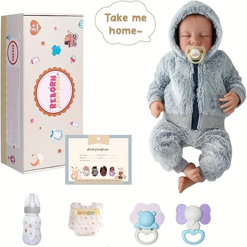 grey-Sleeping Baby（Gender-neutral）