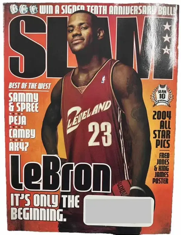 2004 May Slam Magazine Poster Print Lebron James Cavaliers Rookie Cover w/LeBron - POSTER NO FRAME