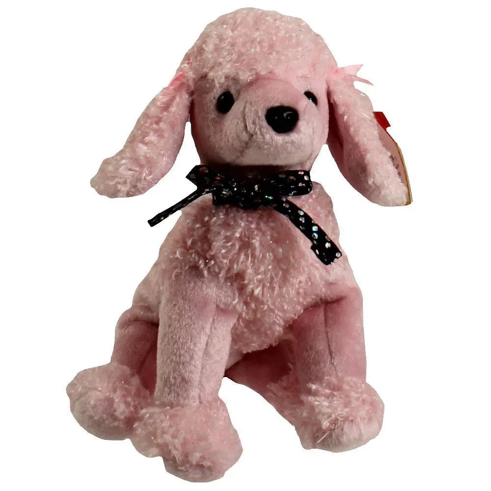 TY Beanie Baby - BRIGITTE the Pink Poodle (6.5 inch) (2000) - MWMTs