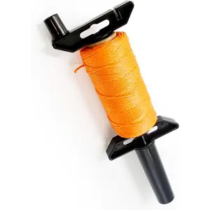 Durable Construction Twine String Reel, Multiple Lengths 260FT 390FT 780FT 1500FT 2300FT, Orange 262Ft for Laying Bricks, Blocks, Fences, Gardening DIY & Landscaping Projects