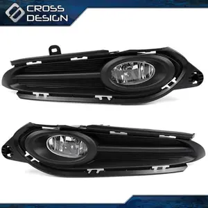 CROSSDESIGN Fits Honda HRV HR-V Bumper Fog Lamp Light W Cover Driver Passenger 2016-2018